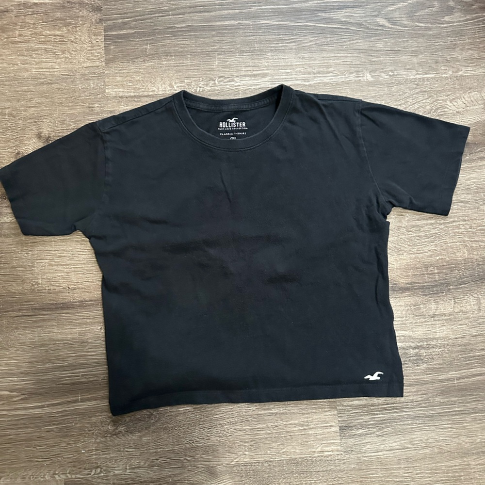 Hollister Black Crew Neck Short Sleeve Tee